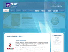 Tablet Screenshot of cepet.cl